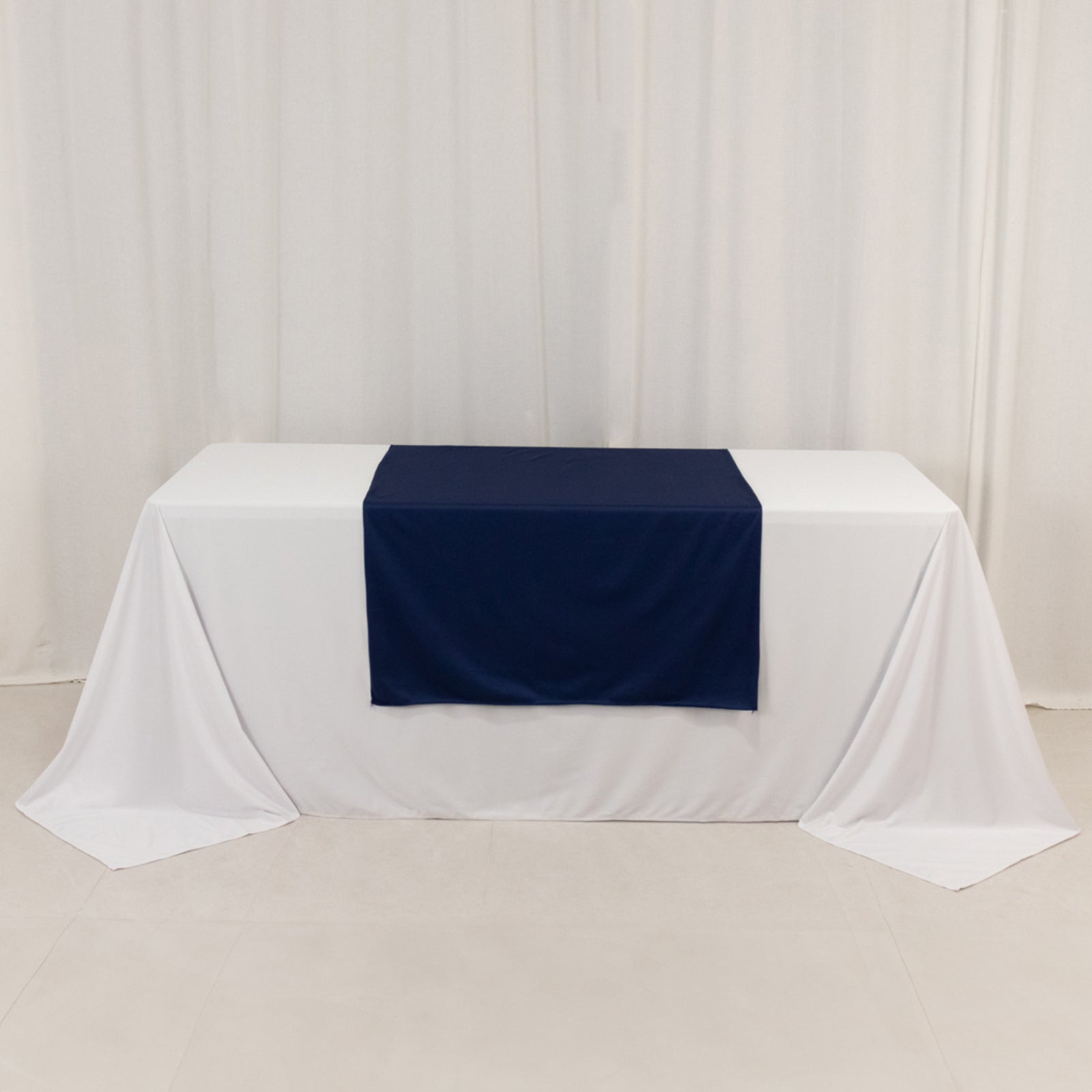 Wide Premium Polyester 36"x72" Table Runner Navy Blue - Sublimation Printable Banner - Bell Racket Store