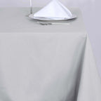 Polyester Square 70"x70" Tablecloth Silver - Wrinkle-Resistant & Durable Table Cover