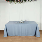 Polyester 90"x132" Rectangle Tablecloth Dusty Blue - Seamless Wrinkle-Resistant Table Cover
