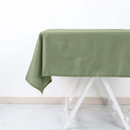 Polyester Square 54"x54" Tablecloth Dusty Sage Green - Wrinkle-Resistant & Durable Table Cover