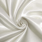 Satin 108" Round Tablecloth Ivory - Smooth and Lustrous Table Cover