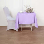 Polyester Square 54"x54" Tablecloth Lavender Lilac - Wrinkle-Resistant & Durable Table Cover