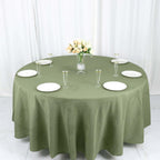 Polyester 108" Round Tablecloth Dusty Sage Green - Wrinkle-Resistant Table Cover