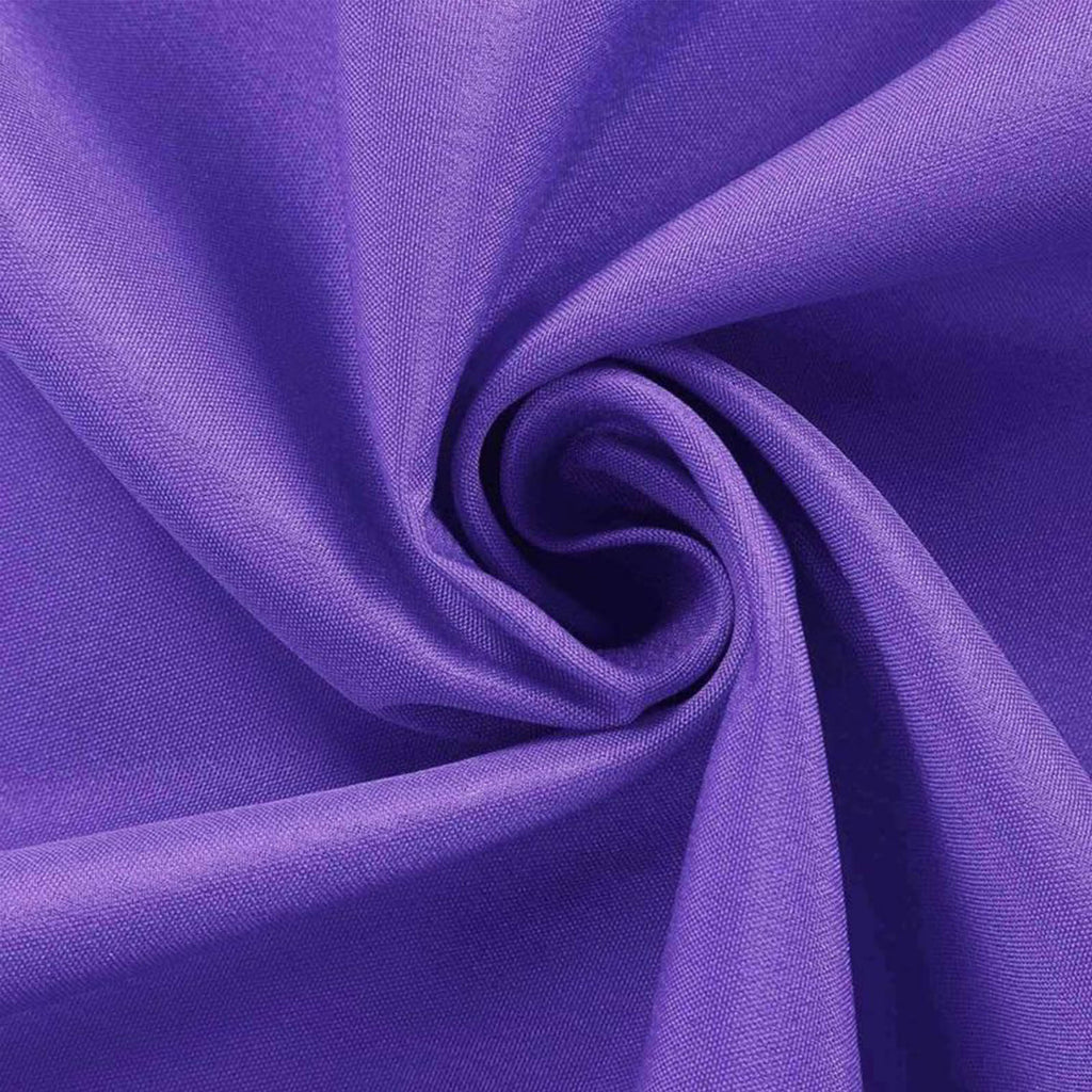 Polyester 120" Round Tablecloth Purple - Seamless Wrinkle-Resistant Table Cover
