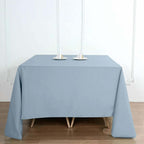 Polyester Square 90"x90" Tablecloth Dusty Blue - Wrinkle-Resistant & Durable Table Cover