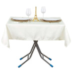 Premium Polyester 54"x54" Square Tablecloth Ivory - Stain and Wrinkle-Resistant 220GSM Table Cover