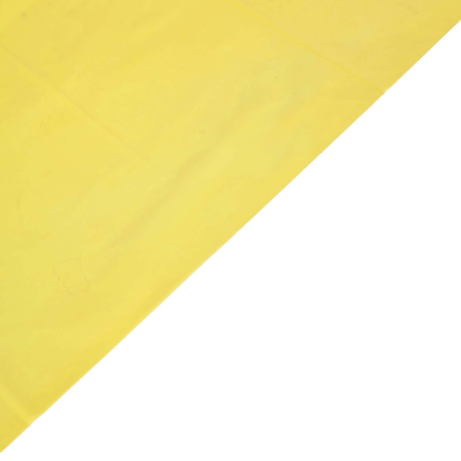 5-Pack Plastic Table Covers Yellow Rectangle - Reliable PVC Disposable Covers for Gatherings 54"x108"