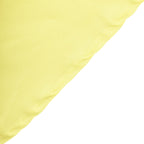 Polyester 120" Round Tablecloth Yellow - Seamless Wrinkle-Resistant Table Cover